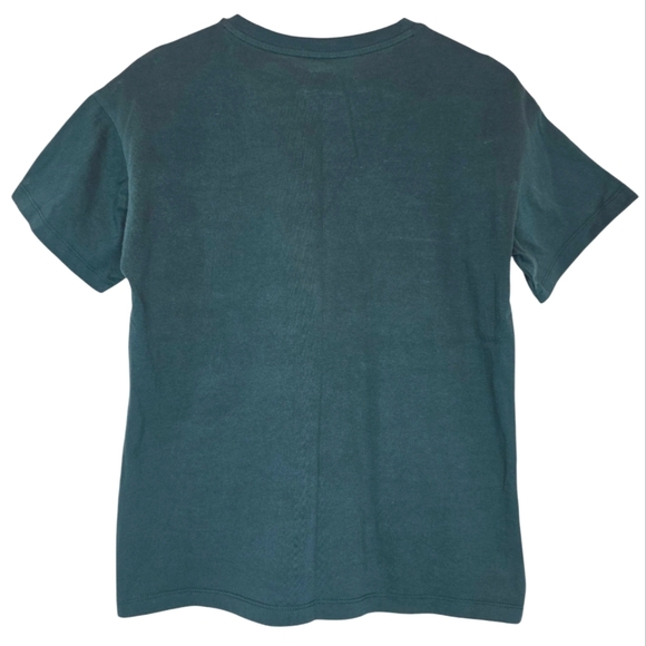 PINK Perfect Cotton Tee Green Logo Oversized Loungewear Sleep Shirt Women Small‎ - Picture 4 of 10